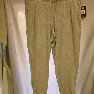 Avia Ribbed Beige Joggers